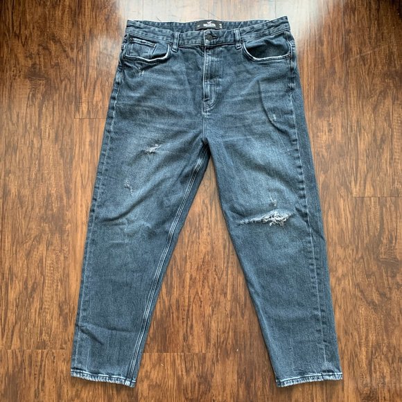 distressed grey skinny jeans